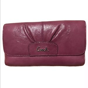 Coach Ashley Tri-Fold Checkbook Wallet